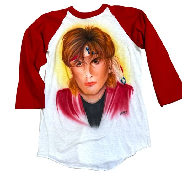 Vintage 1985 Custom Airbrushed John Taylor Duran Duran Shirt - Picture 1 of 4
